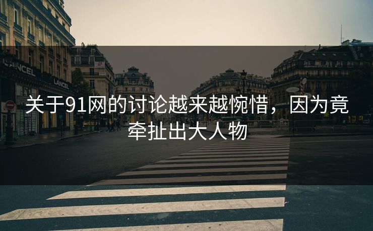 关于91网的讨论越来越惋惜，因为竟牵扯出大人物