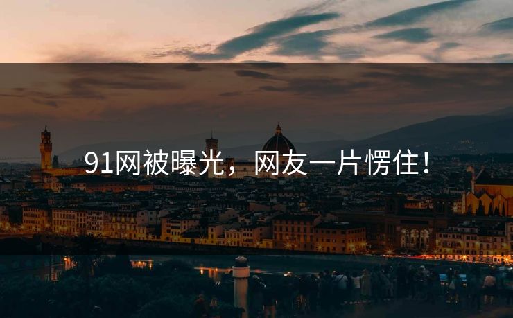 91网被曝光，网友一片愣住！